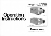 Panasonic WVBP114 - MONITOR Operating Instructions Manual