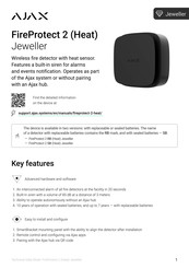 AJAX FireProtect 2 (Heat) Jeweller Manual