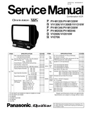 Panasonic OmniVision PV-M1326W Service Manual