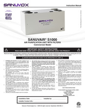 Sanuvox S1000 Instruction Manual