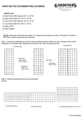 Gardener's 8613058 Assembly Instructions
