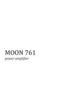 moon 761 Manual