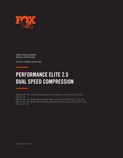 Fox 883-06-218 Installation Manual