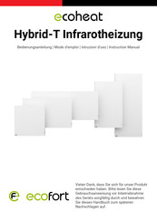 ecofort ecoheat Hybrid-T Instruction Manual