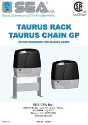 SEA USA TAURUS RACK Manual