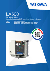 YASKAWA LA500 Installation And Operation Instruction Manual