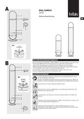 höfats OVAL CANDLE 55 Instructions For Use Manual