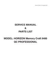 Horizon Fitness Memory Craft 9480 QC PROFESSIONAL Service Manual And Parts List