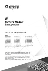 Gree FP-34B D-KE Owner's Manual