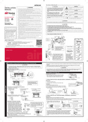 Hitachi RAK-XJ50RHAE Instruction Manual