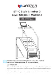LifeSpan ST-10 User Manual
