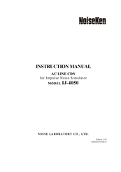 NoiseKen IJ-4050 Instruction Manual
