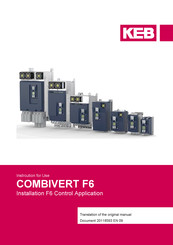 Keb COMBIVERT F6 Instructions For Use Manual