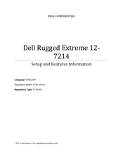 Dell Rugged Extreme 12-7214 Setup And Features Information