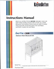 KayserBetten Gertie Instruction Manual