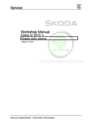 Skoda Fabia III 2015 Workshop Manual