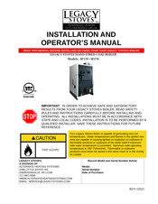 Legacy Stoves SF270 Installation And Operator's Manual