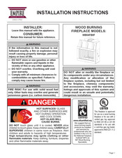 Empire WB54FB0F Installation Instructions Manual