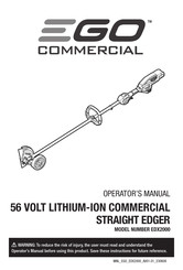 EGO EDX2000 Operator's Manual
