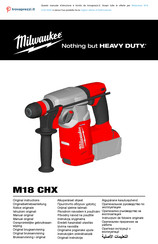 Milwaukee M18 CHX-502X Original Instructions Manual