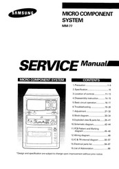Samsung MM-77 Service Manual