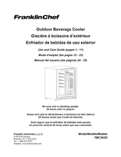 Franklin Chef FBC36OD Use And Care Manual
