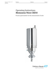 Endress+Hauser Memosens Wave CKI50 Operating Instructions Manual