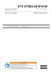 Atlas Copco ETV STB63-50-B10-W Instructions Manual
