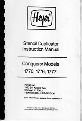 Heyer 1777 Instruction Manual