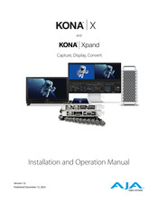AJA KONA Xpand Installation And Operation Manual
