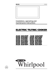 Whirlpool AGB 419/WP Manual