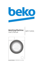 Beko WMY 712831 User Manual