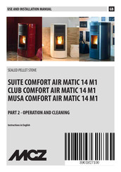 MCZ MUSA COMFORT AIR MATIC 14 M1 Use And Installation  Manual