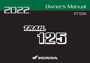 Honda TRAIL 125 2022 Owner's Manual