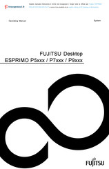 Fujitsu ESPRIMO P7 Series Operating Manual