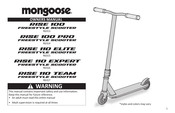 Mongoose RISE 100 PRO FREESTYLE Owner's Manual