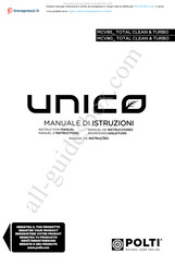 POLTI unico MCV85 total clean & turbo Instruction Manual