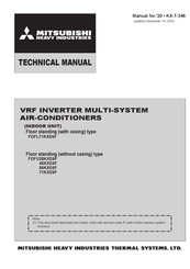 Mitsubishi Heavy Industries FDFU71KXE6F Technical Manual
