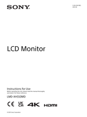 Sony LMD-XH550MD Instructions For Use Manual
