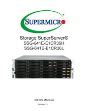 Supermicro Storage SuperServer SSG-641E-E1CR36L User Manual