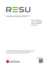 LG RESU PLUS Installation Manual