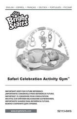 Kids II Bright Starts Safari Celebration Activity Gym 52113-6WS Manual