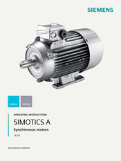 Siemens SIMOTICS A 1FU9 Operating Instructions Manual