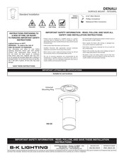 B-K Lighting DENALI Manual