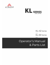 Atrump KL-50 Series Operator's Manual & Parts List