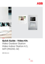 ABB Welcome Video Indoor Station 4.3 Quick Manual
