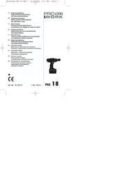 Pro Work PAS 18 Operating Instructions Manual