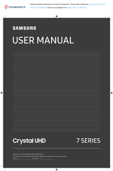 Samsung Crystal UHD GU43TU7199UXZG User Manual