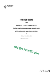 Pulsar HPSBOC 2524B Instruction Manual