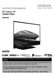 Hitachi 22HB21T06U Instruction Manual